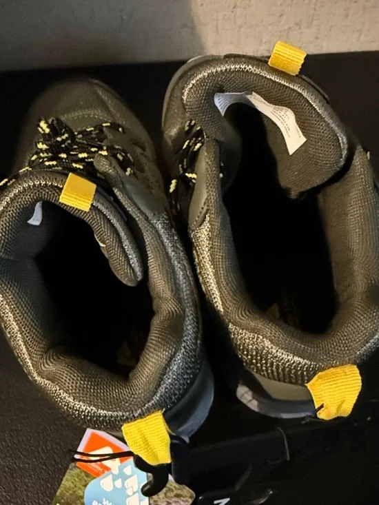 Ozark Trail Olive Green and Yellow Kids Hiking Shoes - Picture 5 of 5